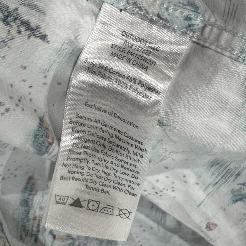 Eddie Bauer Button Down Fish Fishing Short Sleeve Tee Shirt Men’s Xl View 2
